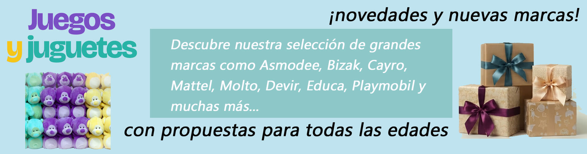 Juegos y juguetes para librer�as, papeler�as y comercios | Novedades, marcas y propuestas para todas las edades.