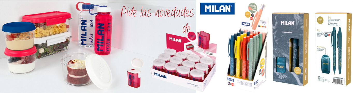 Ya puedes pedir las novedades de Milan 2025. Materiales seguros con diseo prctico, perfectos para uso escolar y diario