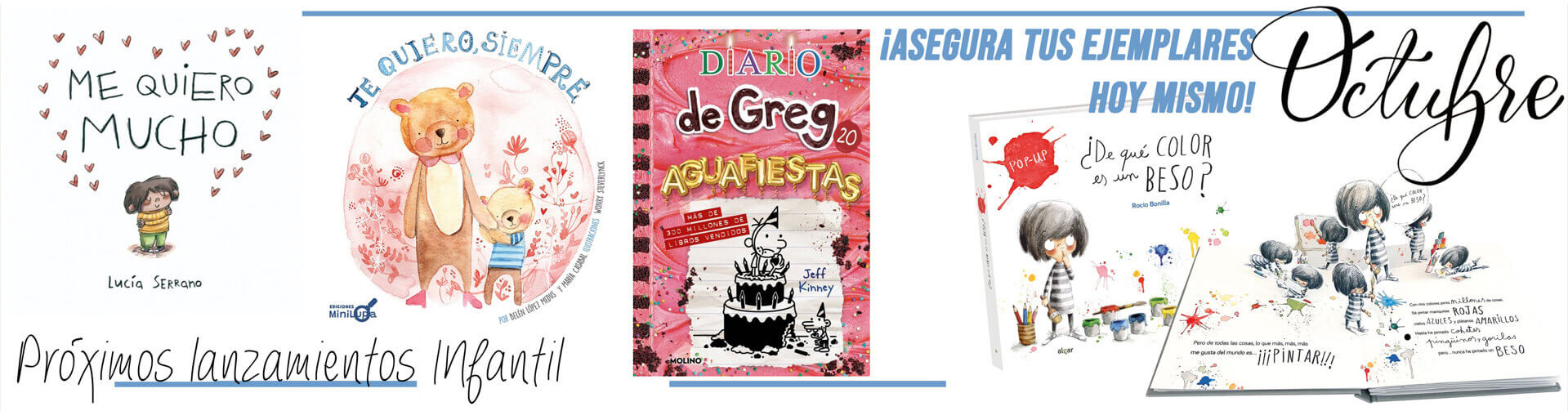 Descubre los lanzamientos y novedades infantiles de octubre para tu librera