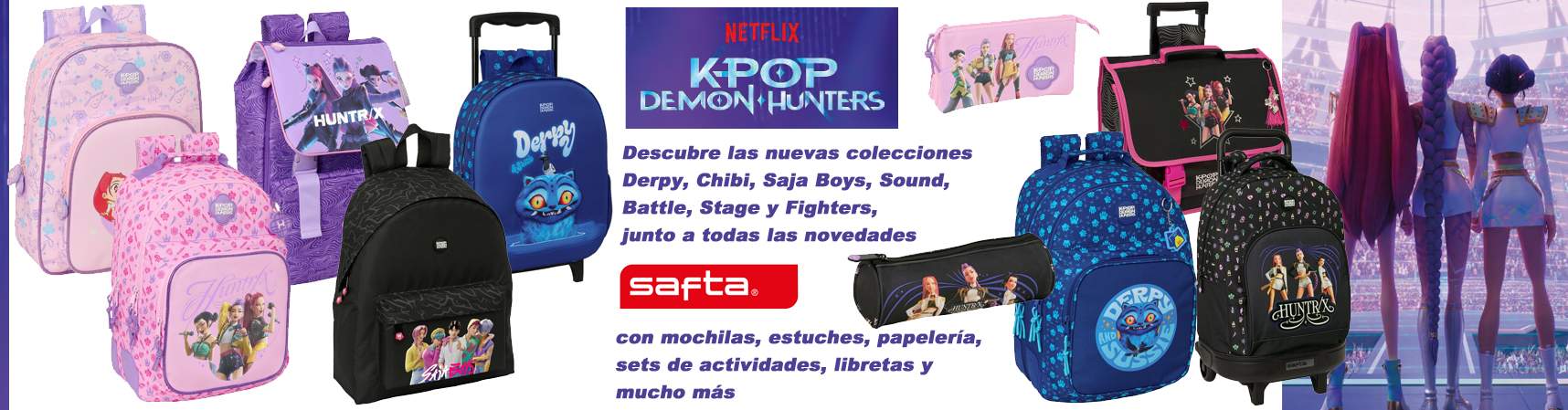 Llega con las licencias m�s demandadas del momento: K-Pop Demon Hunters (el fen�meno de Netflix), Stitch , Hello Kitty, 