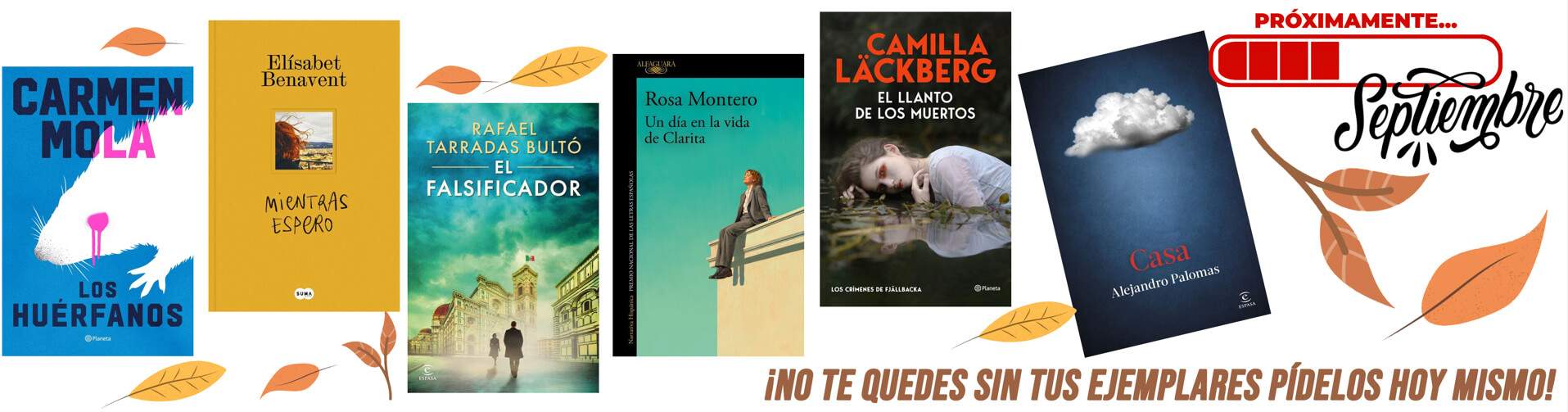 Septiembre llega cargado de novedades editoriales: nuevos libros y grandes lanzamientos