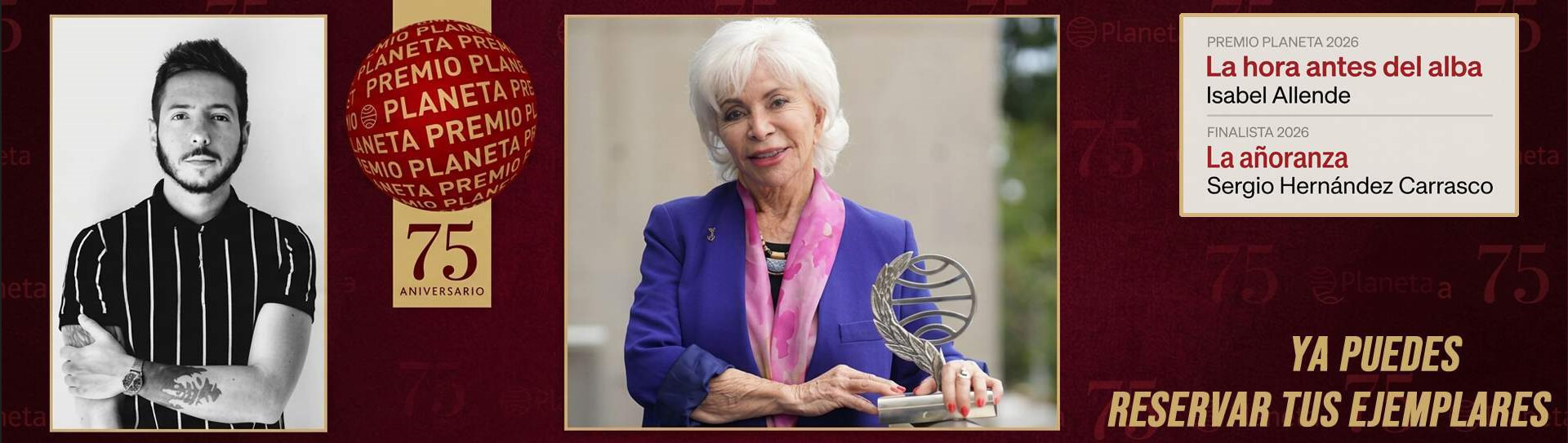 Isabel Allende Premio Planeta 2026 con La hora antes del alba y Sergio Hern�ndez Carrasco, finalista