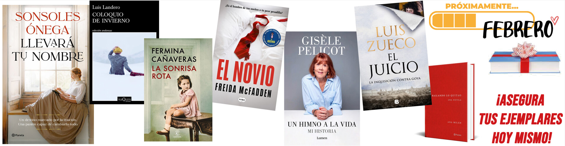 Apuestas de libros para febrero, pr�ximos lanzamientos 