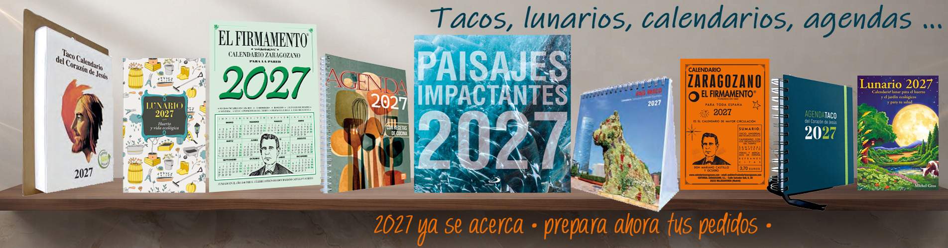 Calendarios � Tacos � Lunarios � Almanaques � Agendas